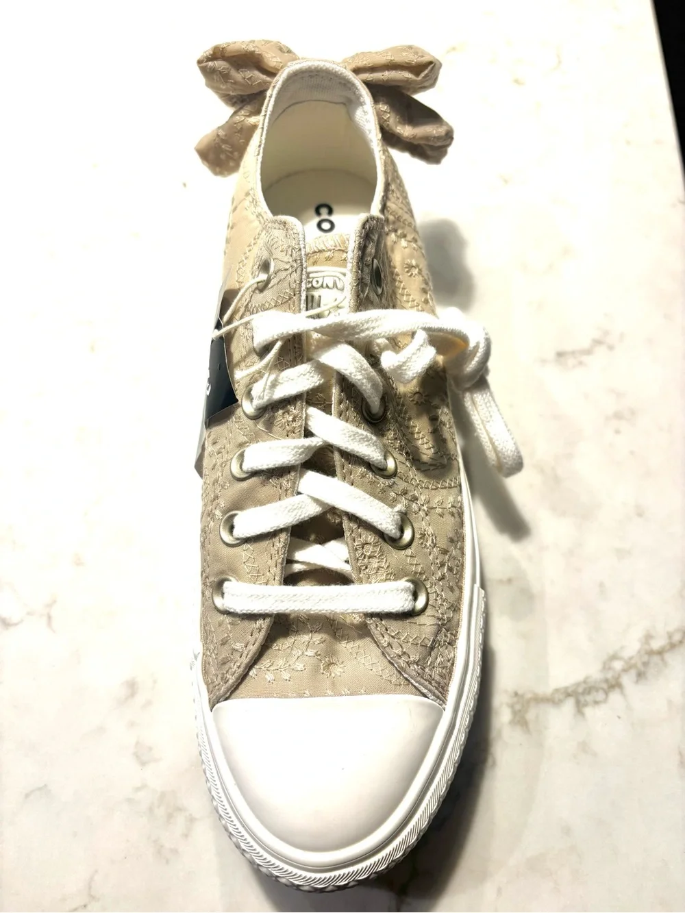Converse Chuck Taylor All Star Lift Bow Ox Sneaker Style A10246C - Picture 4 of 5